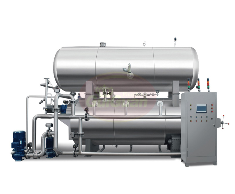 蒸汽、水浴式旋轉殺菌鍋